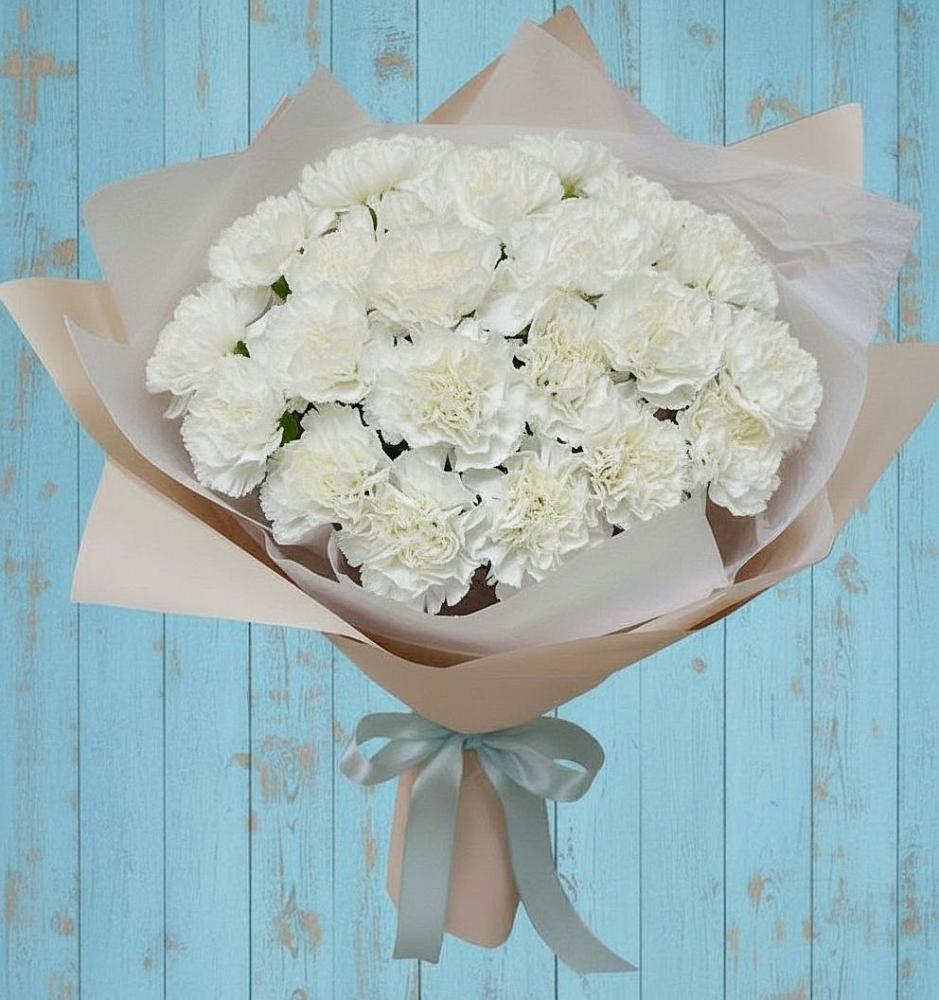 Букет цветов из: Гвоздики в Жирекене