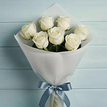 Букет 7 Белых роз Эдлесс Лав #REPLACE_PRED# Жирекене