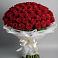 Букет 101 Красная роза Блэк Мэджик в Жирекене