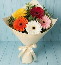 Букет цветов из:  Герберы в Жирекене