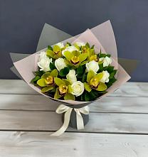 Букет цветов из:  Орхидеи и Розы в Жирекене