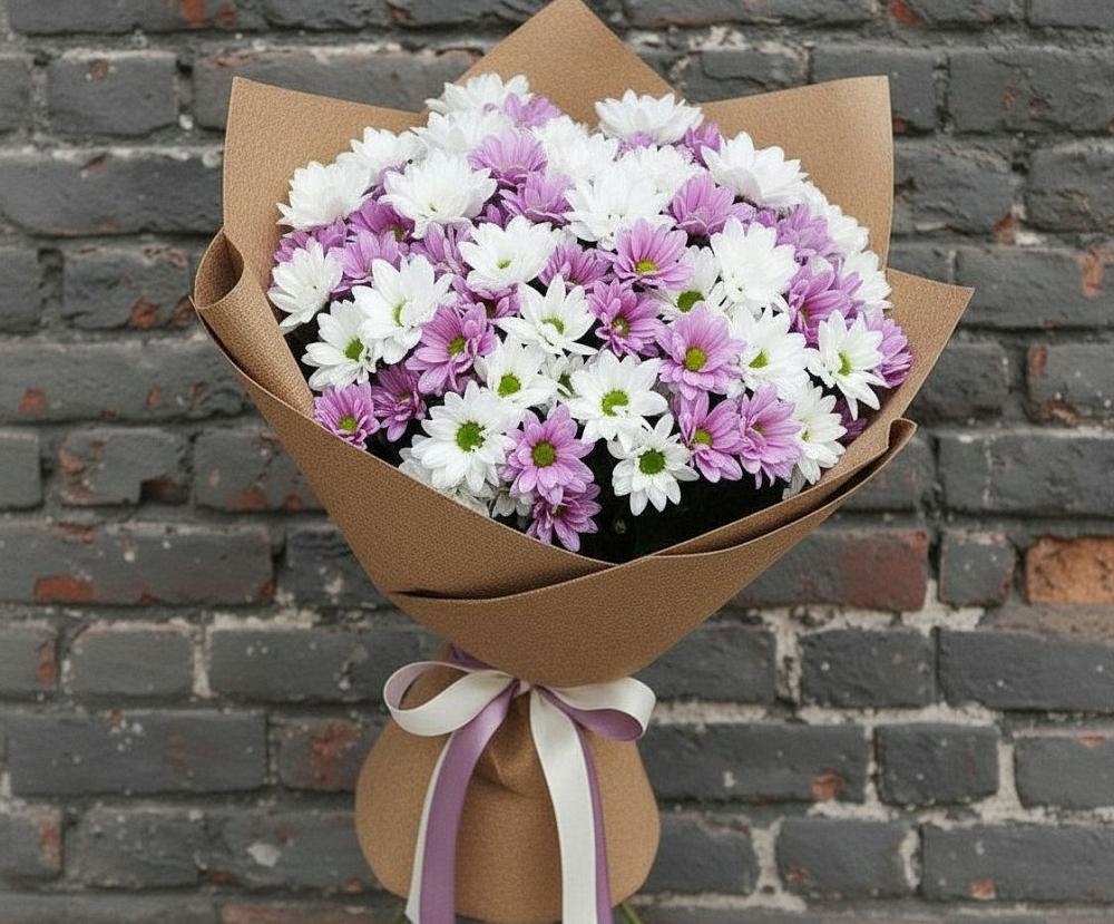 Букет цветов из: Хризантемы в Жирекене