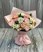 Букет цветов из:  Гвоздики, Розы и Хризантемы в Жирекене