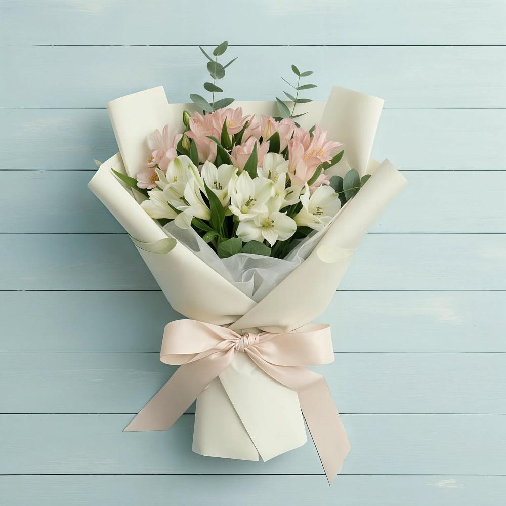 Букет цветов из: Альстромерии в Жирекене