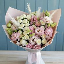 Букет цветов из:  Альстромерии и Розы в Жирекене